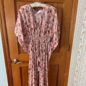 Sheer, light dress pinky and peach colored dress by Rujuta Sheth (OS)